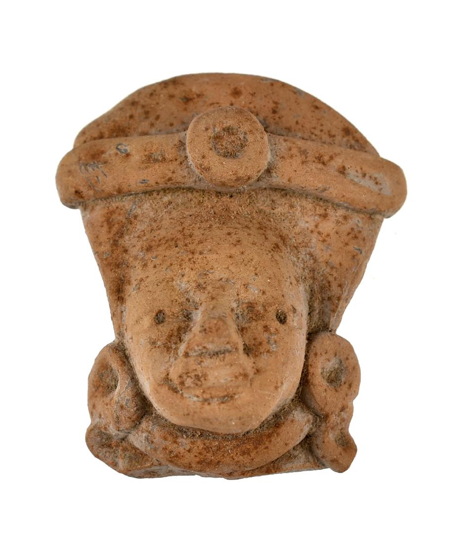 2 1/8" PreColumbian Terracotta: Fragmentary example from Central America. Ex Meyer Collection.