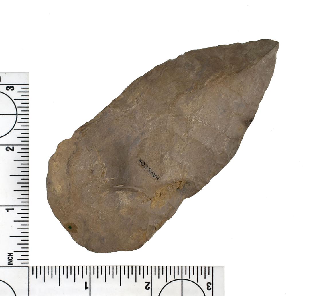 4 9/16" Maples: Fort Payne chert example from Northwest Alabama. Ex - William Sockwell, Walters Collections.