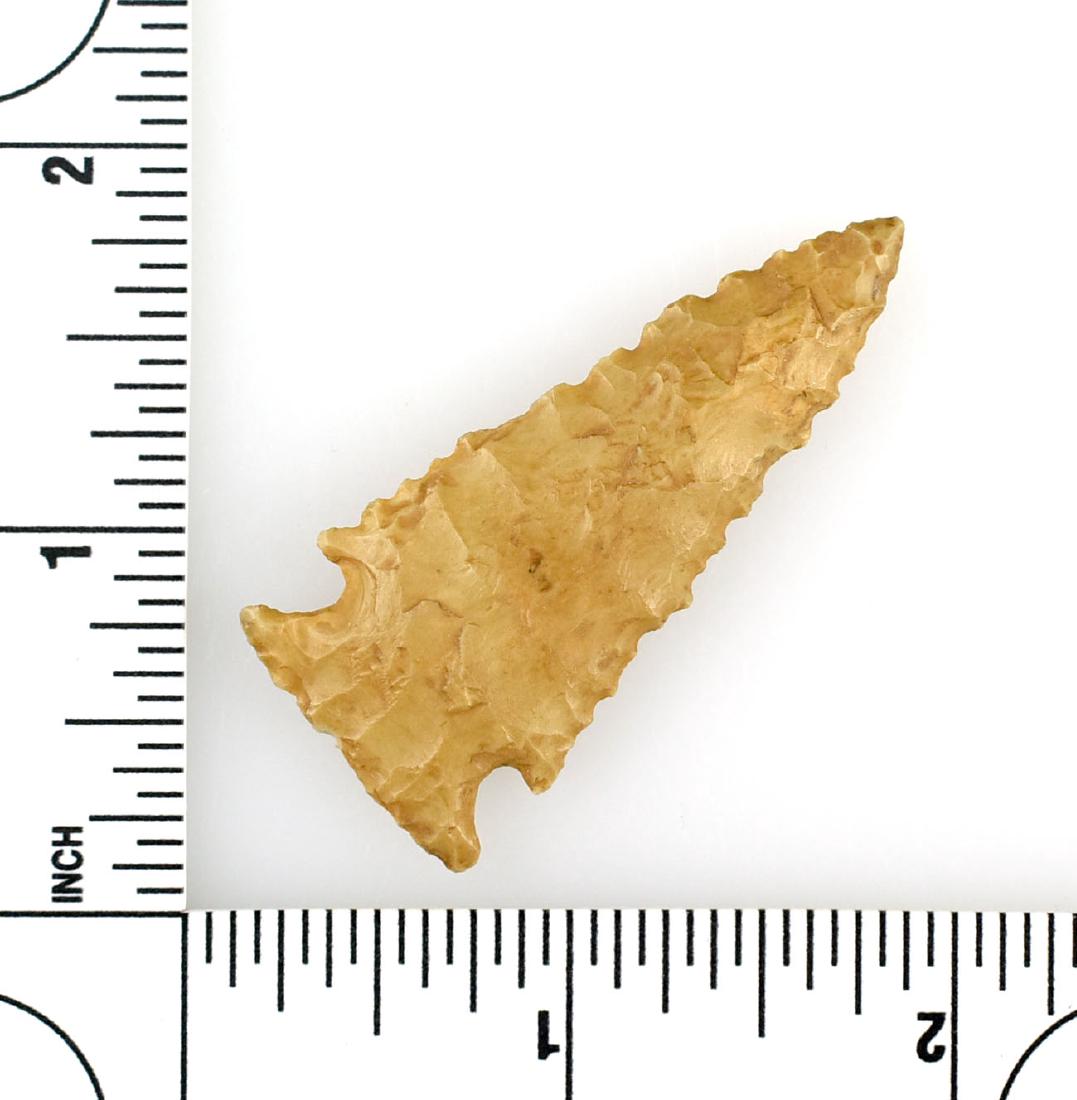 2 1/16" Ensor: Nice tan chert example from Texas. Ex - Meyer Collection.