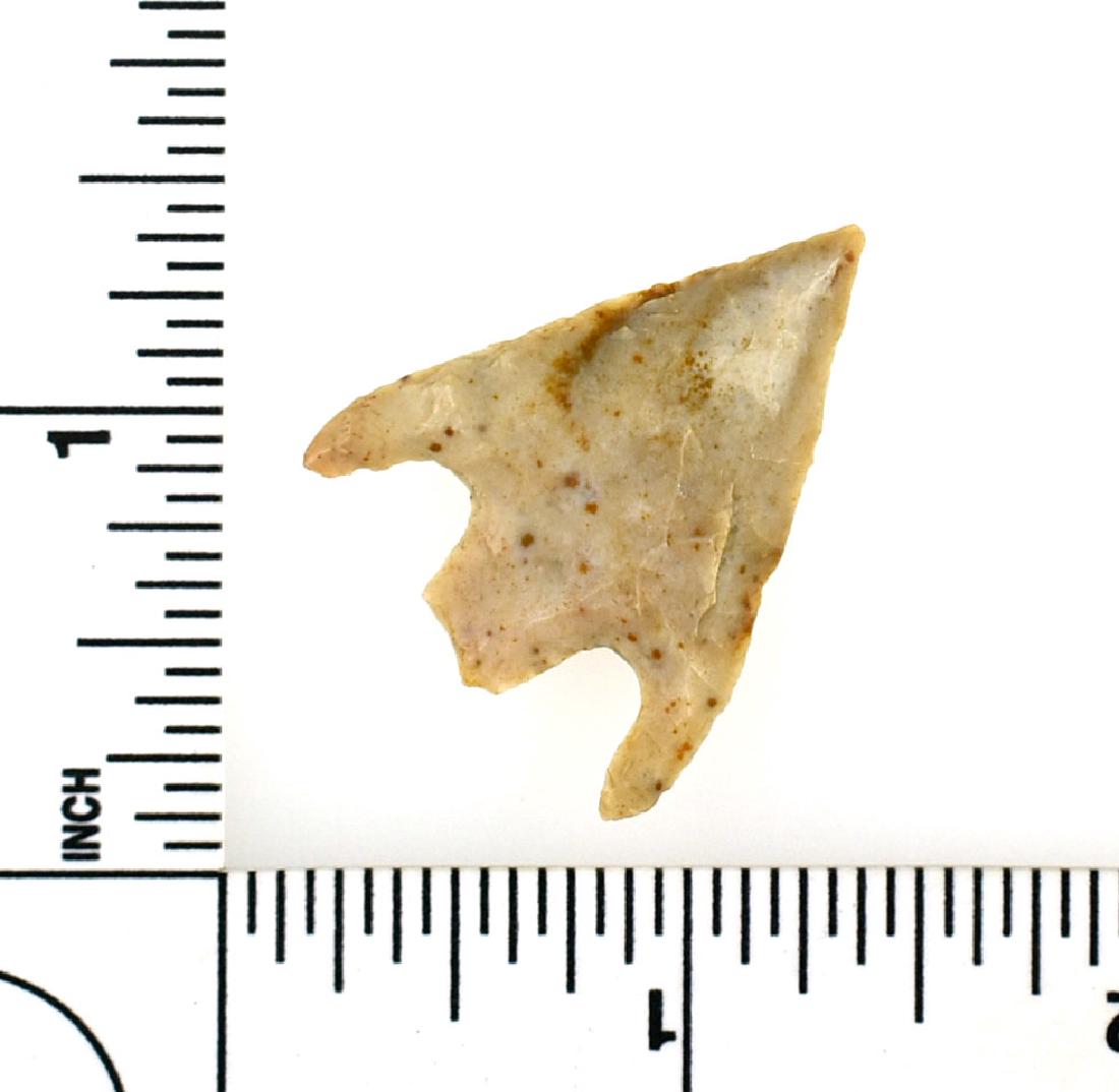 1 5/8" Bell: Cream chert example from Texas. Ex - Meyer Collection.
