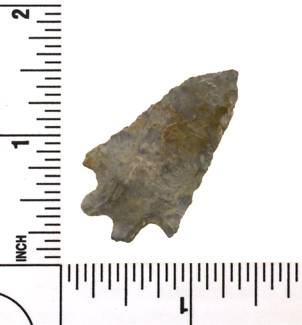 1 5/8" Lake Erie: Nice Coshocton flint example from Ohio formerly of the Meyer Collection.