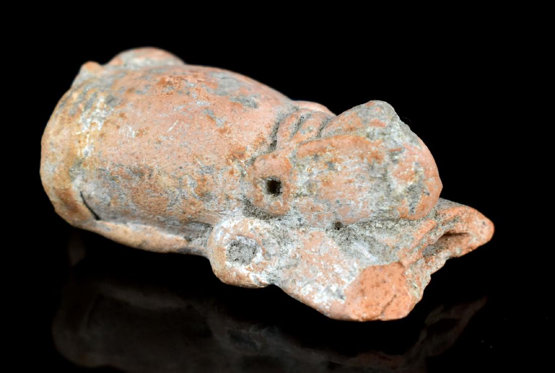 2 5/8" Ocarina: Precolumbian piece from Central America in fired clay.