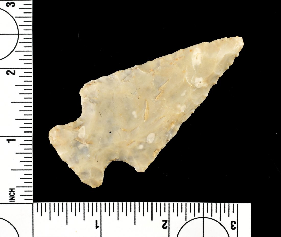 3 1/8" Hopewell: Fairfield Co., Ohio. Flint Ridge. Ex - John Berner Collection.