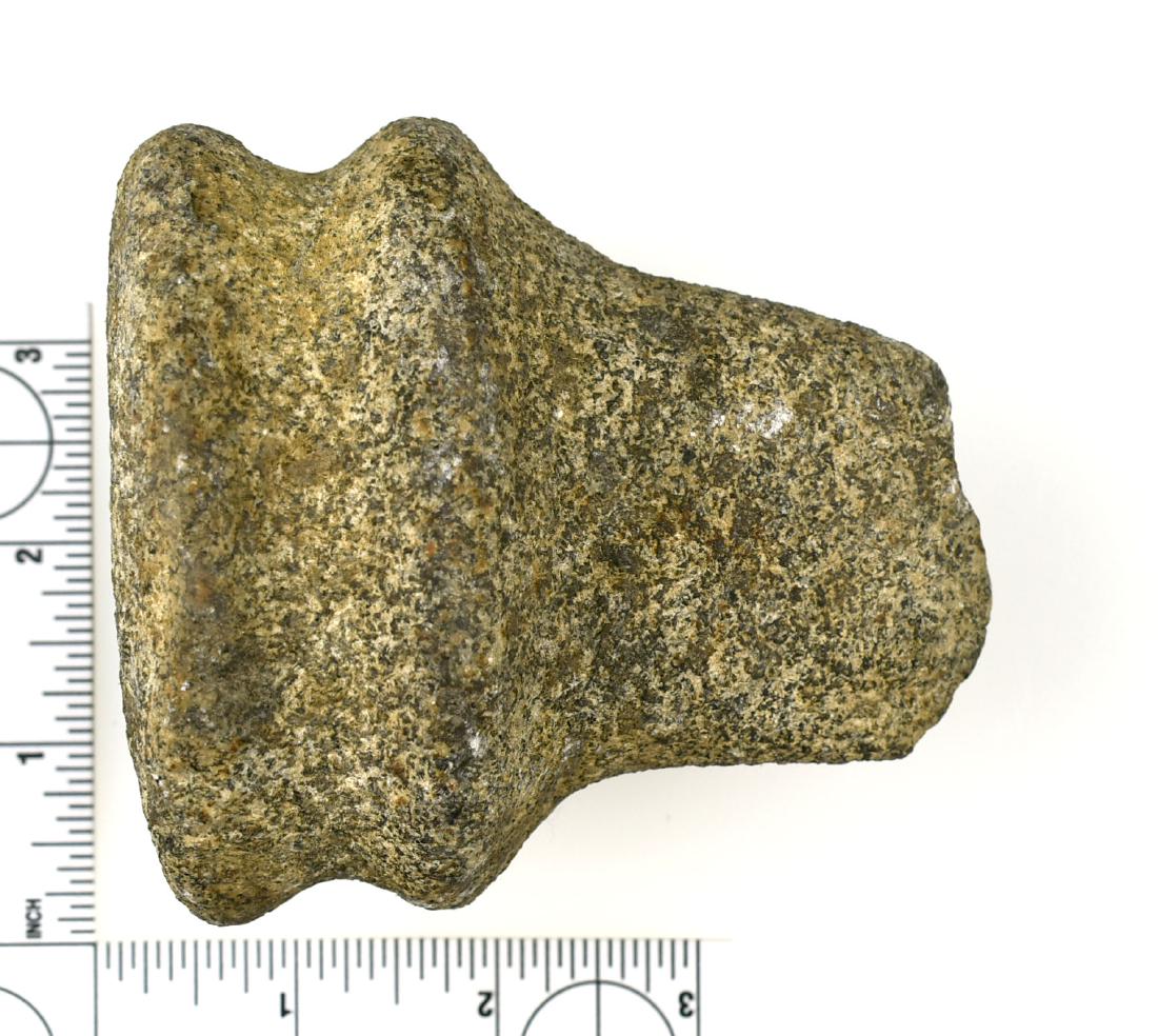 3 3/4" Miami River Full Groove Axe: Rare style of Ohio Axe found prior to 1950 from Darke Co., Ohio and formerly of the Frank Adell Collection. Granite.