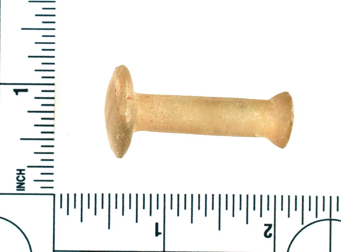 1 5/8" Neolithic African Ear plug: Excellent crystal example from the Western Sahara.