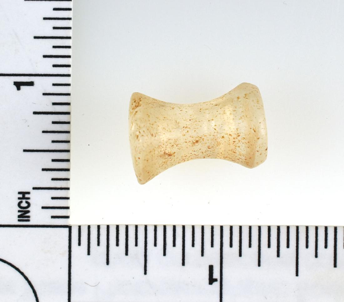 7/8" Neolithic African Ear Plug: Crystal piece from the Western Sahara.