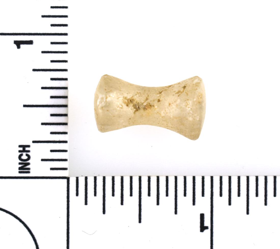 3/4" African Neolithic Ear Plug: Nice Crystal example from the western Sahara.