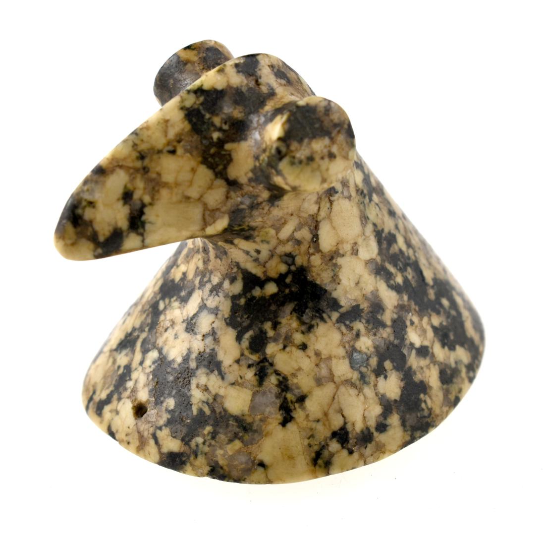 World Class Speckled Granite 2 9/16" Bust Birdstone - (1 of 5)