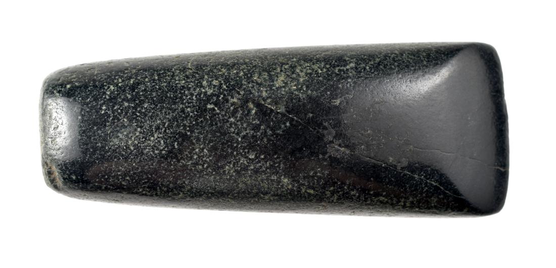 Pre-Columbian Mayan Ceremonial Black Jade Celt (1 of 2)