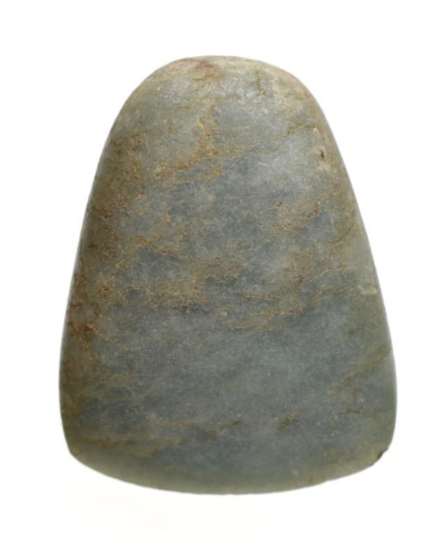 FANTASTIC 1 13/16" Olmec Blue Jade Celt (1 of 2)