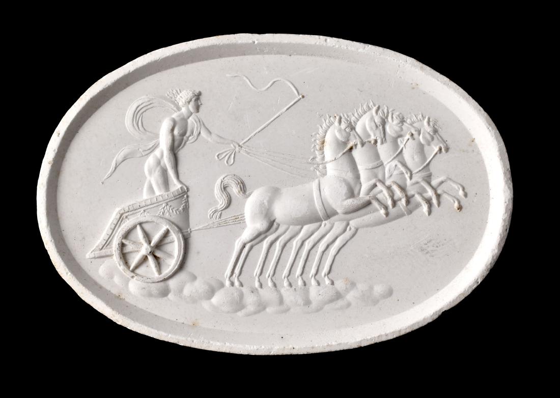 Awesome Roman Charioteer Plaster Cameo Cast (1 of 1)