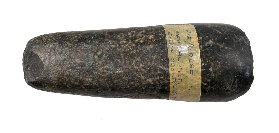 5 9/16" Gouge: Nice example from Elgin County, Ontario, Canada formerly of the Dr. Paul Park Collection. Diorite.