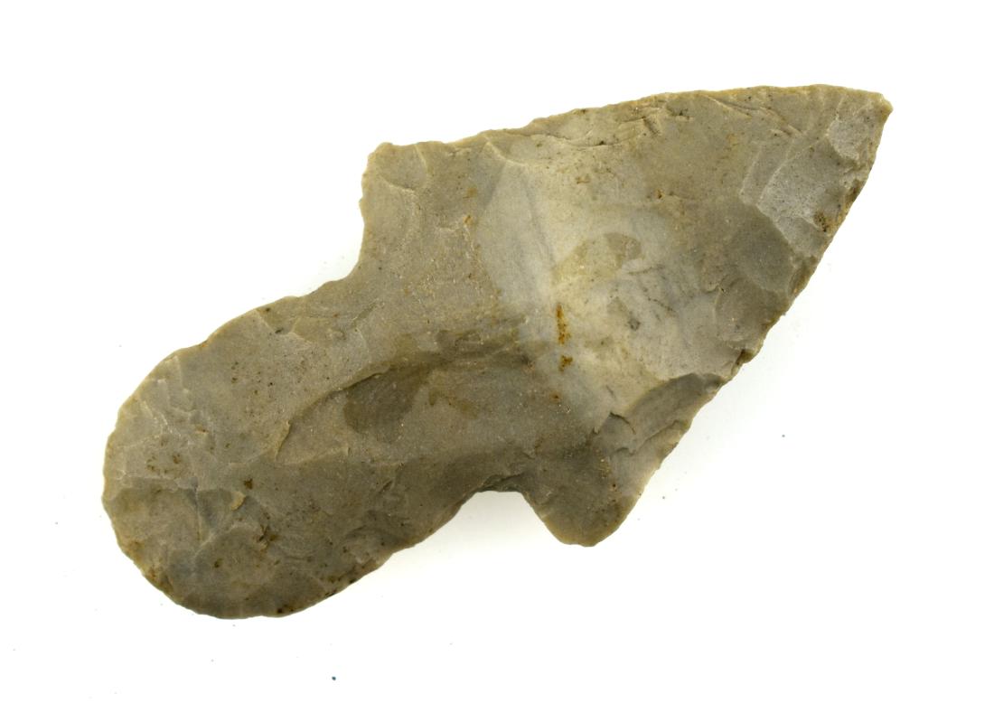 2-3/8" Adena: Nice example from Gibson Co., Indiana. Ex - Brad Rogers, Colorado Estate Collection.