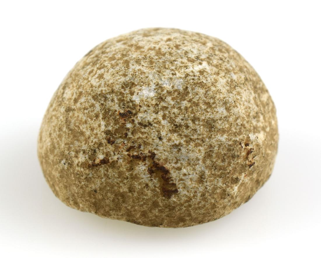2-1/4" Quartz Hemispheric Cone: Early stage example found by Sandra Barnett at a site off Aiken Road in May 1996 in Woodford Co., Kentucky.