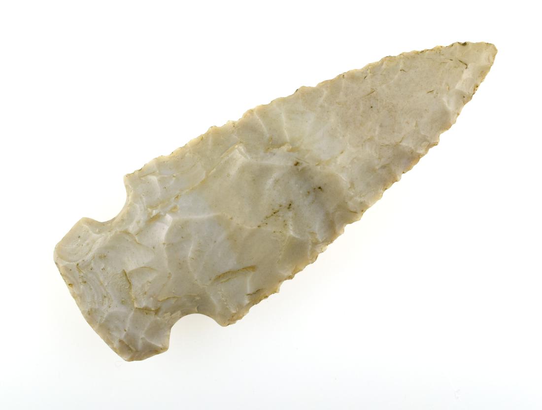 3-5/8" Big Sandy: High Grade Carter Cave flint example from Central Kentucky. Ex Sandra Barnett Collection.