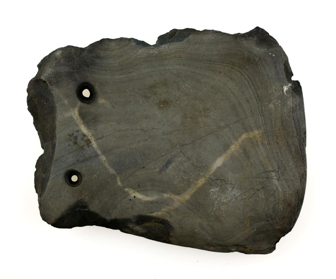 4-3/8" Slate Ulu: More recent example from the Dr. Paul Park Collection.