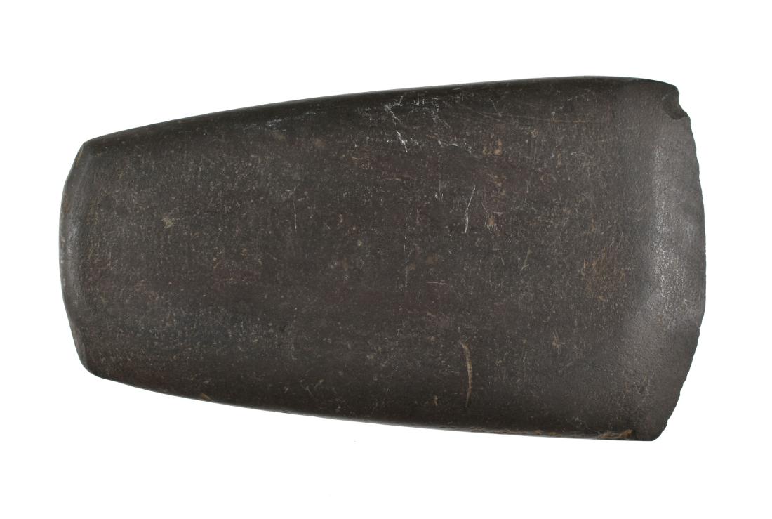 4 3/16" Slate Celt: Nice example from Darke Co., Ohio.