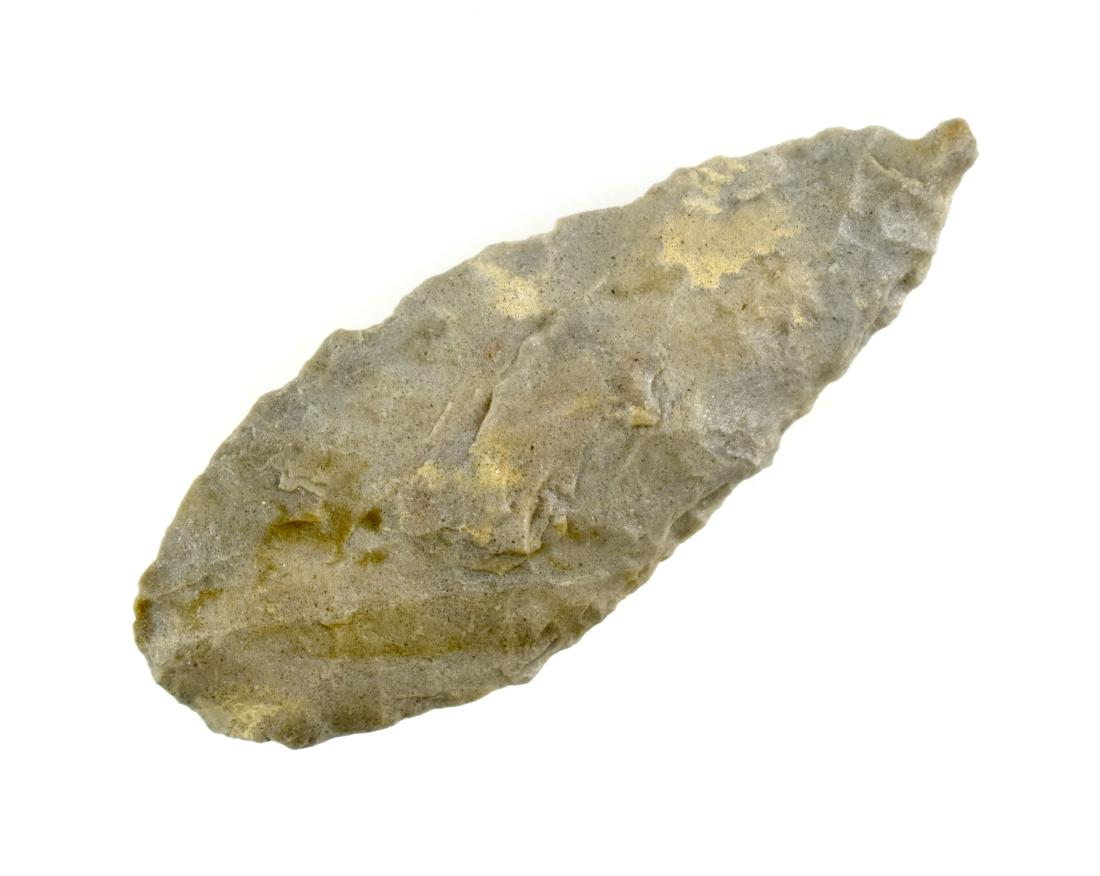 1-13/16" Lerma - Stermer COA: Found by Roger Rousu on the 101 Ranch located in Natrona Co., Wyoming on 9/15/11. Stermer COA.