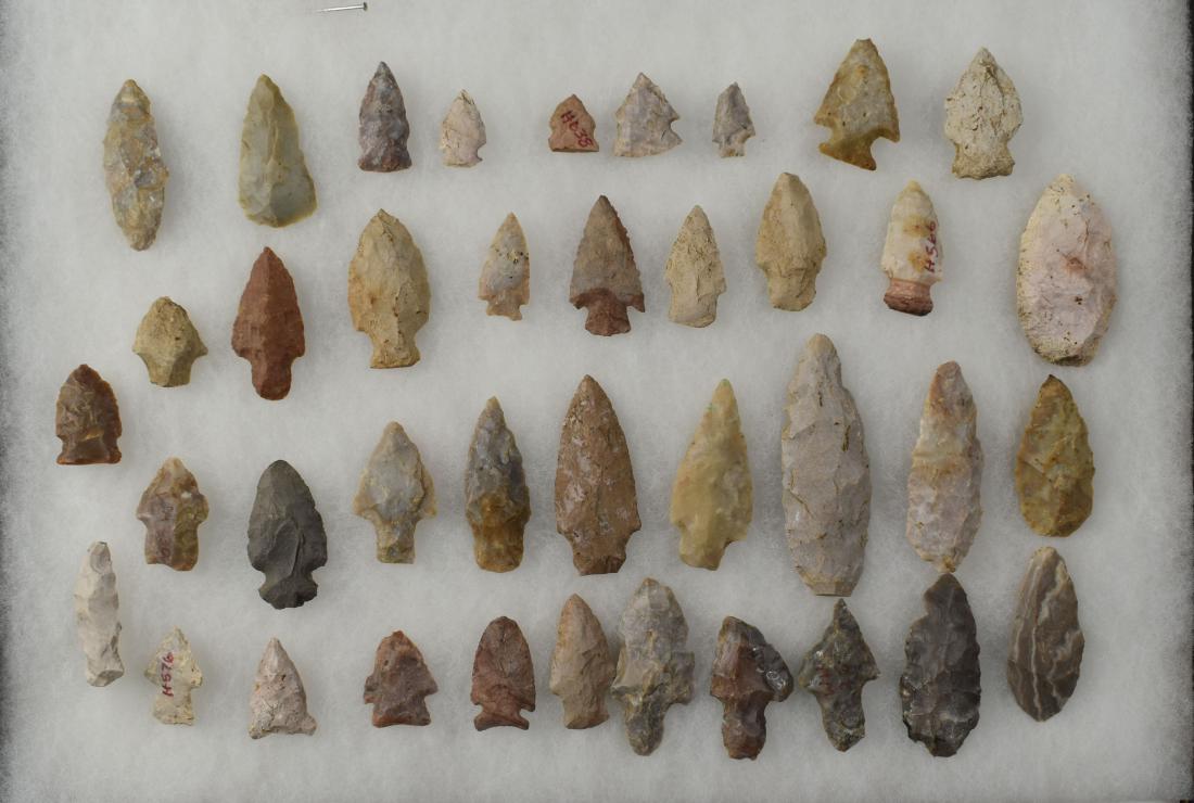 Lot of Central Kentucky Artifacts: All found by Sandra Barnett in Woodford, Fayette, Scott, and Harrison Counties. Variety of types and materials.
