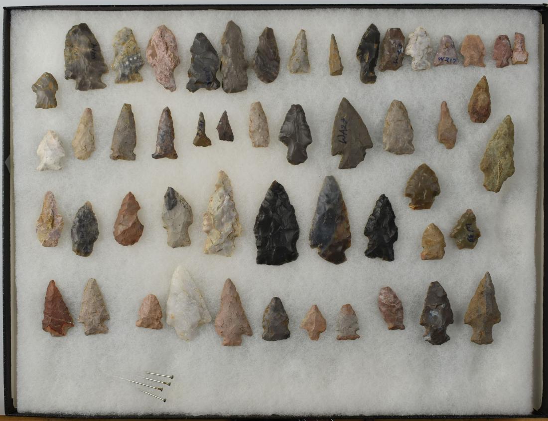 Lot of Central Kentucky Artifacts: All found by Sandra Barnett in Woodford, Fayette, Scott, and Harrison Counties. Variety of types and materials.