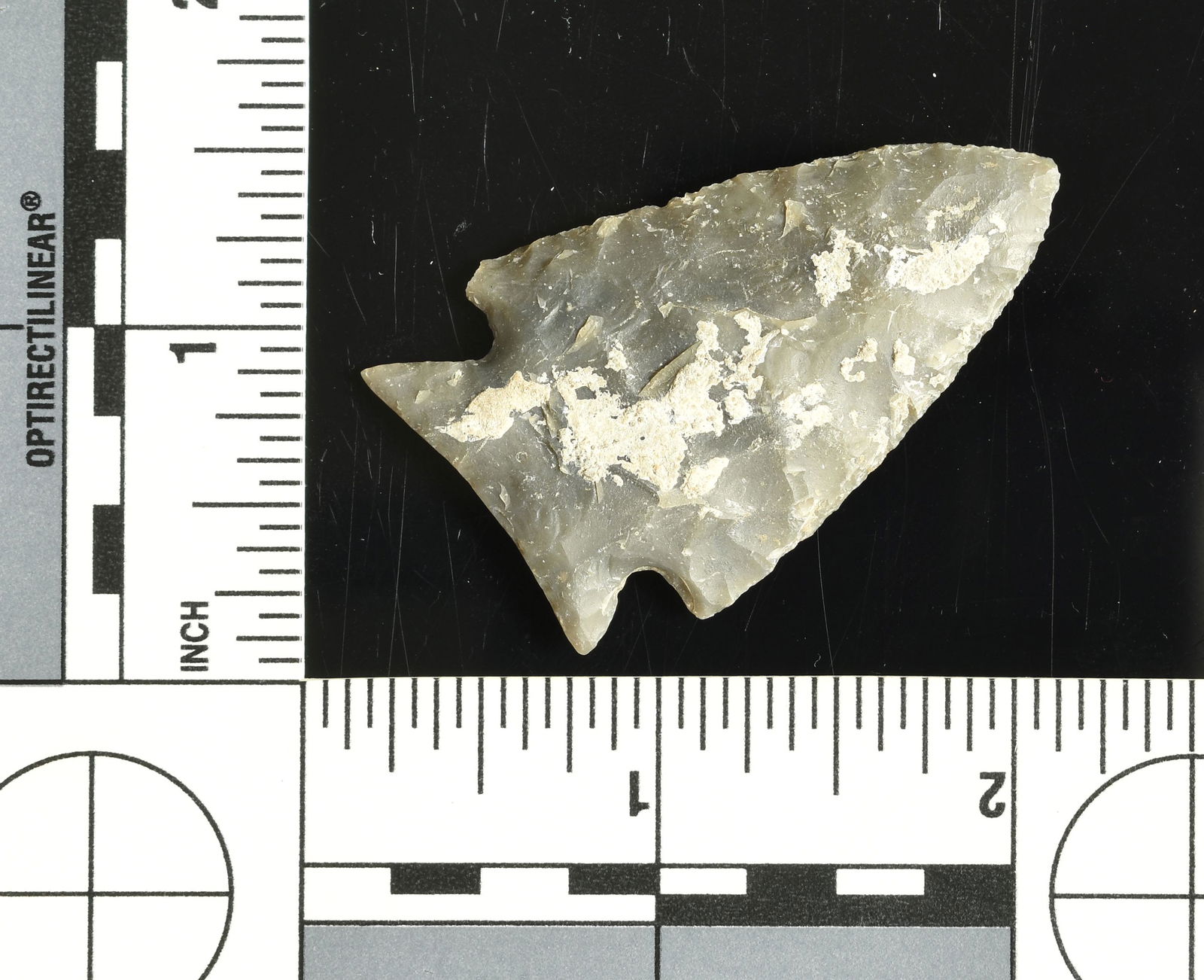 2" Palmer: Nice corner notch in Hornstone from Pulaski Co., Kentucky. From the Sam Swarey Estate Collection.
