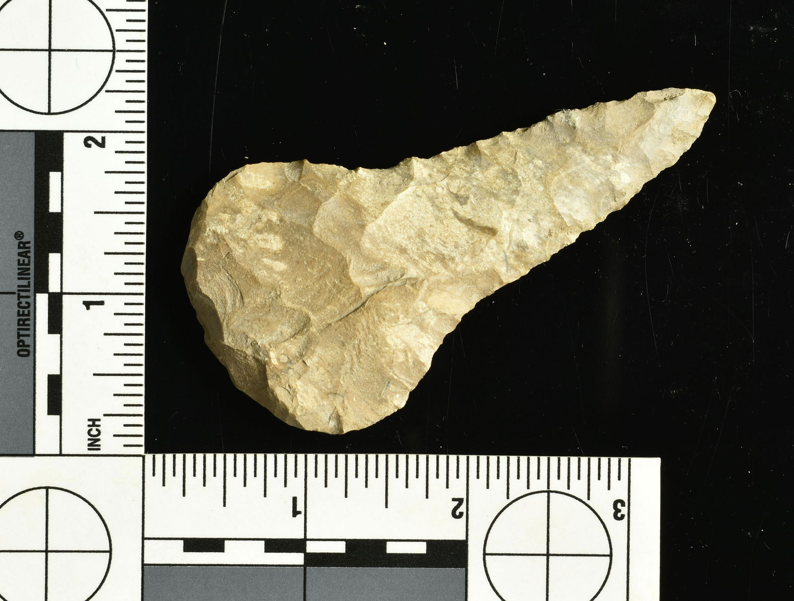 3-1/2" Cobbs Knife: Fort Payne Chert example from Stewart Co., Tennessee. Ex Swarey Collection.