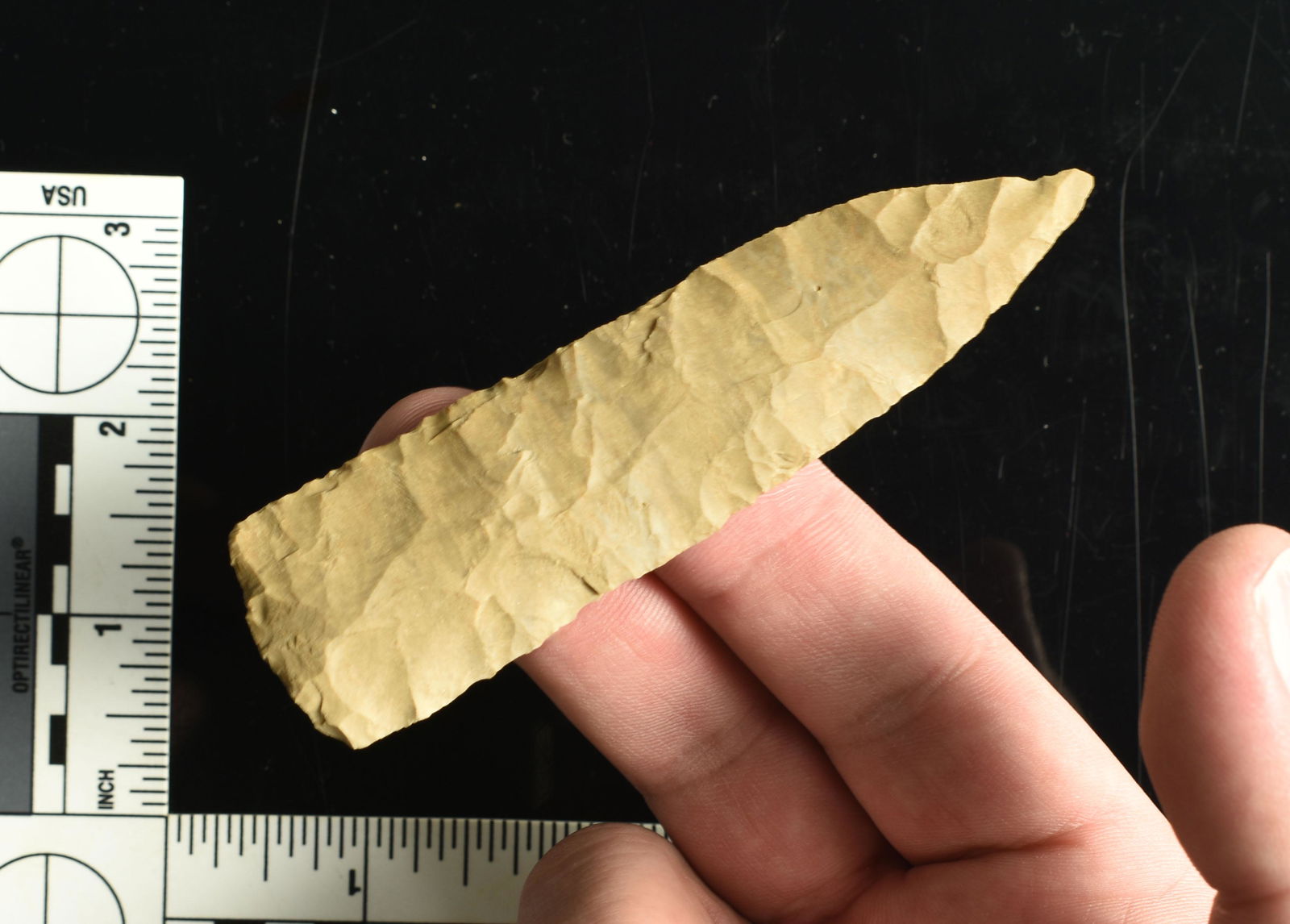 4-1/16" Woodland Knife: Dover chert example from Tennessee.