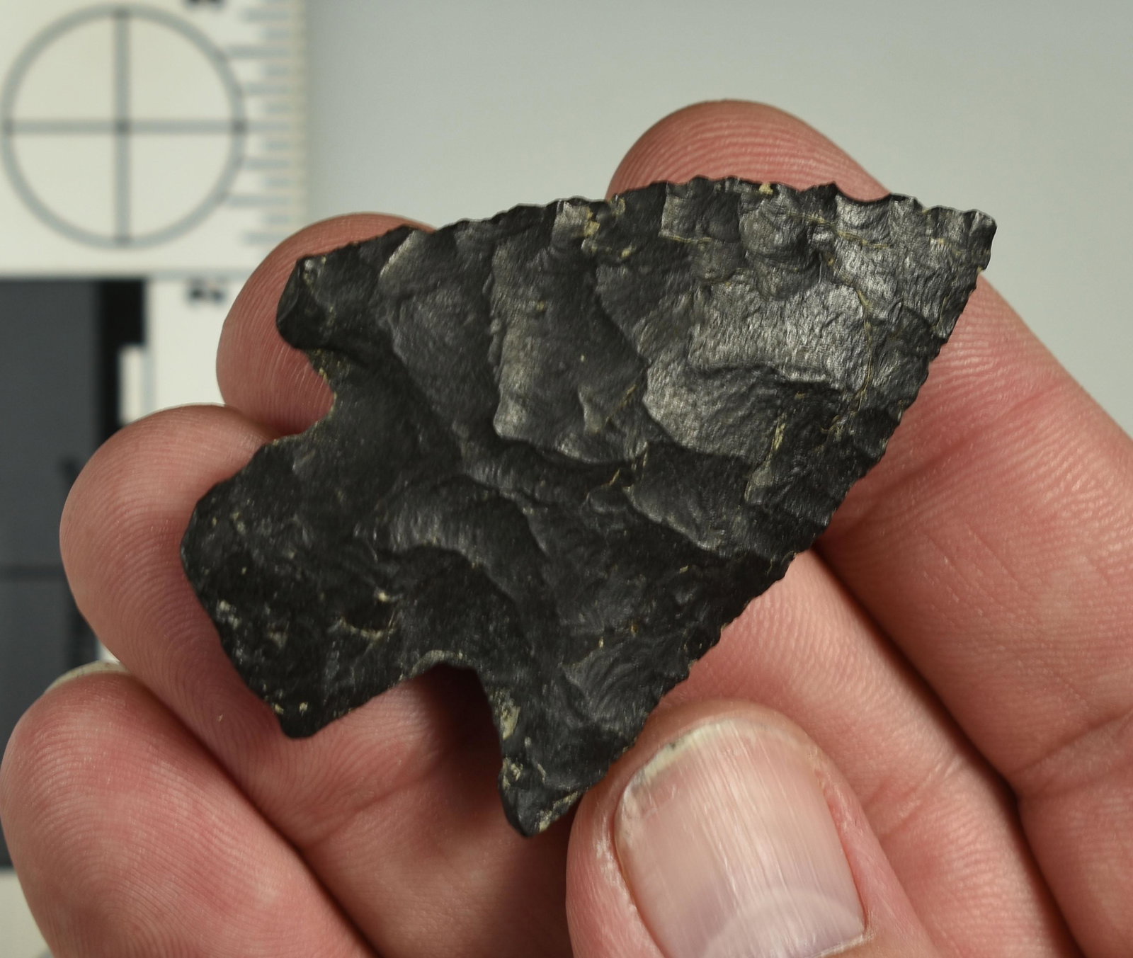 2-3/8" Borax Lake: Excellent rare Early Archaic type. Ex Beckett Collection. Lassen Co., California.