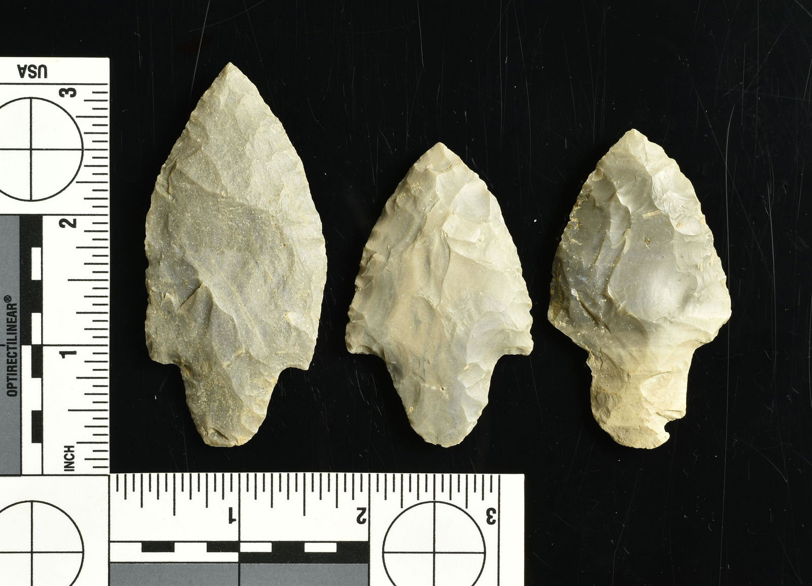 3 Nice TN Adenas: Hornstone assortment from Tennessee. Nice lot!