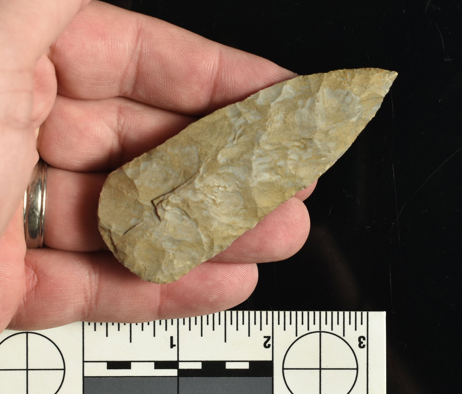 3-7/16" Copena: Nice example from Colbert Co., Alabama. Ex Gary Noel. Fort Payne Chert.