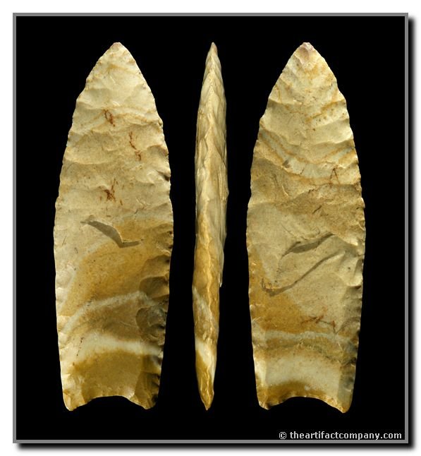 3 1/16" Clovis: Warren Co., Missouri. Ex - Menz Collection. Cotter Chert. Stermer (2009)