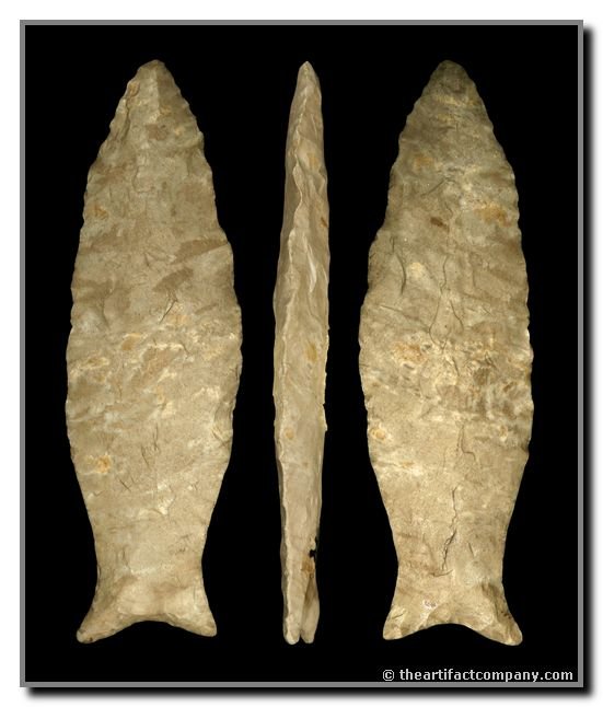 3 9/16" Beaver Lake: Hardin Co., Tennessee. Fort Payne Chert. Davis G-9 (2005) Stermer (2009)