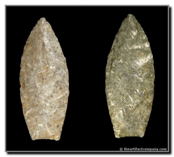 2 3/8" Browns Valley: Iowa. Maynes Creek Flint. Ex - Dr. Allen Heflin, Nelson. Perino (2000), Stermer (2009) Very Thin.