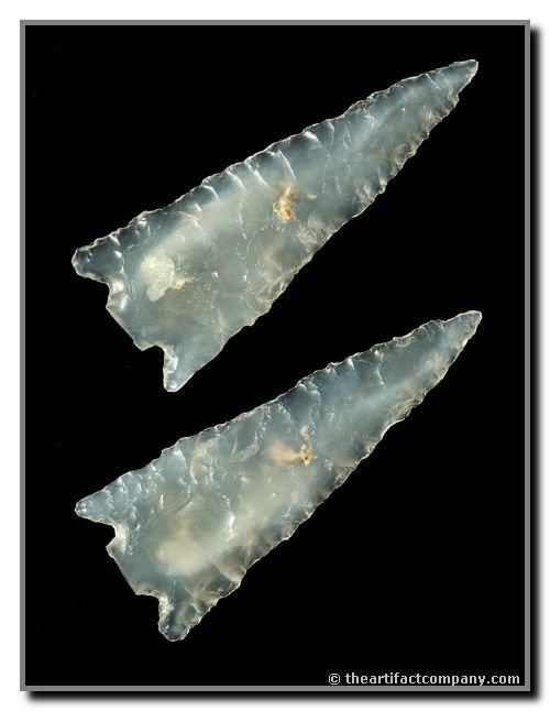 096: 1 11/16" Columbia Plateau: Almost transparent opalized white agate from Washington State. Ex- Hammond Collection. Stermer COA.