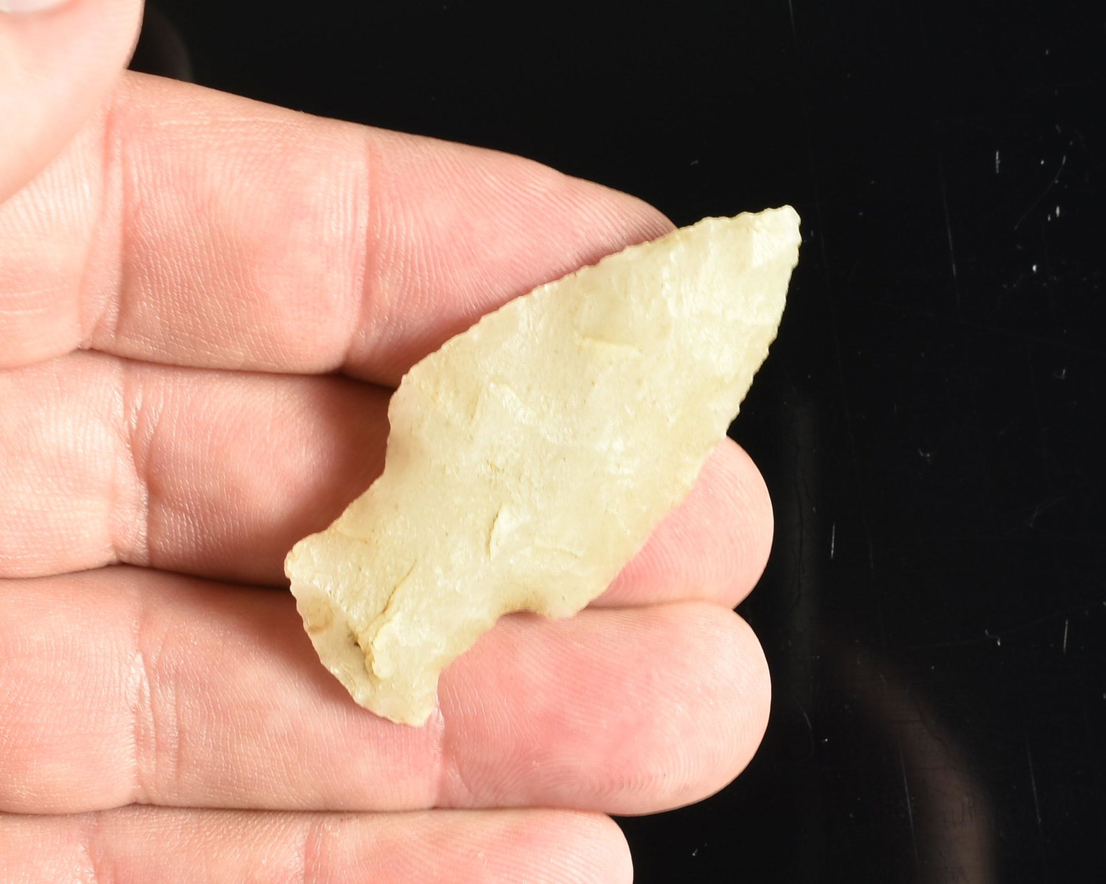 2-1/8" Stringtown Lance - PICTURED: Quartzite example from Scioto Co., Ohio. Ex J.C. Floming Collection. Earthworks COA. Pictured in 'Paleo Indian Artifacts', page 175 by Hothem.