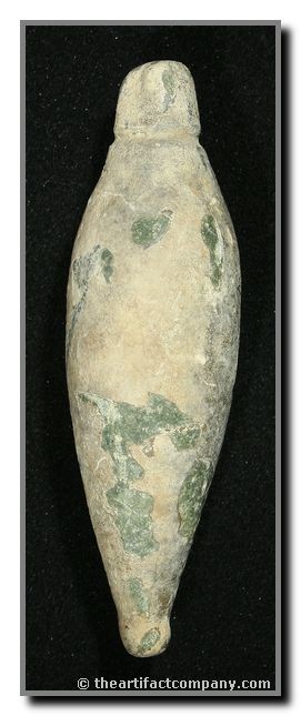 4 7/16" California Charmstone: Grooved-form. Excellent mineralization on this finely polished vivid green stone example found by Connie L Hudson in Tulare Co., California. Hard to come by!