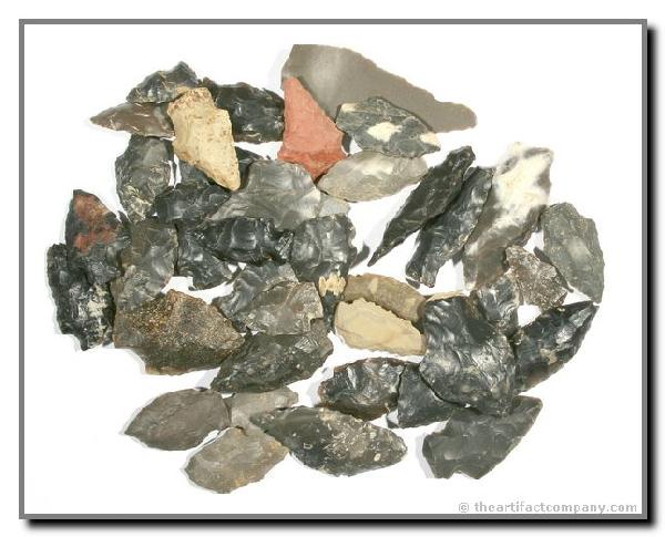 40 North Carolina Points: DEALER LOT - Grouping of North Carolina points Nice ones mostly Knox Chert.