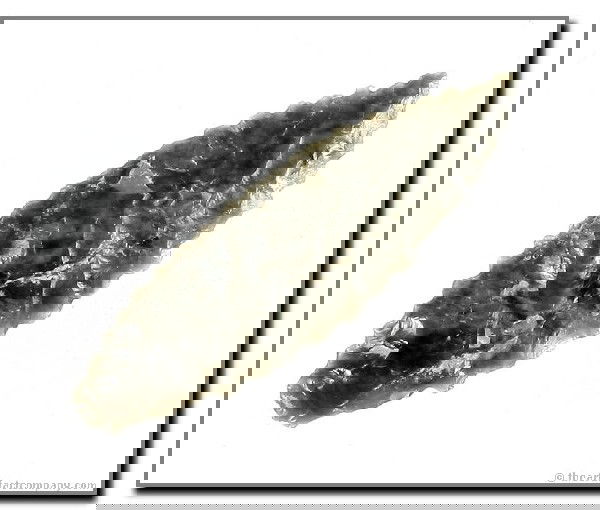 075: 1 13/16" Cascade: Deadly serrations on this piece of obsidian from Klamath Co., Oregon. Ex - Bodle Collection.