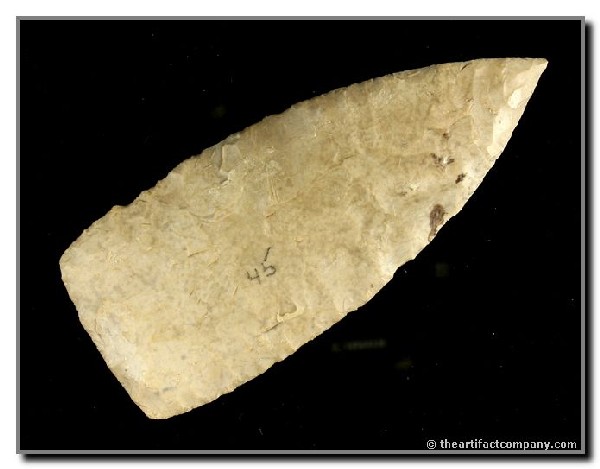 4 3/4" Friday: Big, thin, and FIRST STAGE! Central Texas piece. Edwards Plateau Chert.