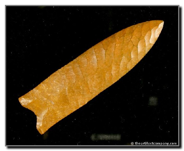 2 3/4" Frederick: Jasper. Central Plains. Restored tip. Rogers COA shows original condition. Ex - Sanchez, Ex - D.B. Cooper Collections