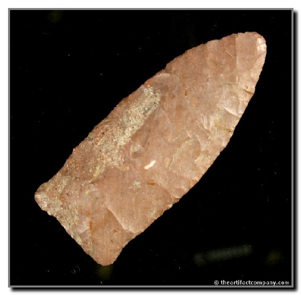 2 3/8" Beaver Lake: Kentucky example in Purple Boyle chert. Ex - Pennington, Flanigan Collections. Jackson COA