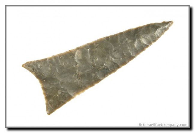 015: 2 13/16" Darl Blade: Finely flaked Central Texas piece in Owl Creek Chert. Ex - Terry Allen Collection.