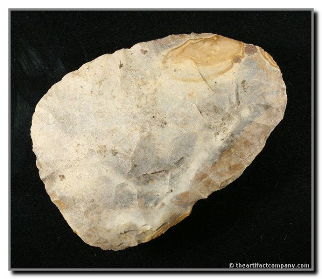 3 5/8" North Blade: Pretty creek stained Burlington. Saline Co., Missouri. Ex- Terry Allen Collection. Motley COA
