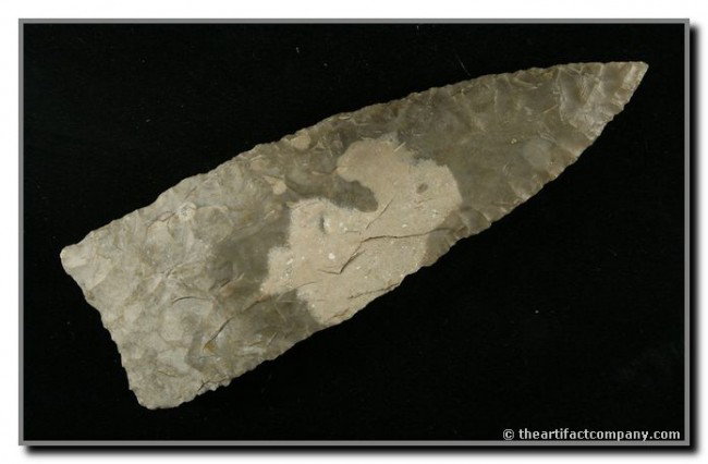 4 1/2" Friday: Thin and well-made with no flaws. Central Texas. Edwards Plateau Chert. Ex - Terry Allen Collection.