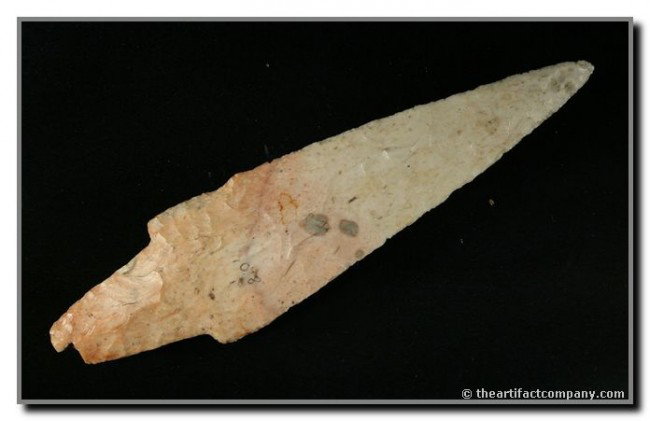 5 5/8" Dickson: Great size and great color. Very thin to boot. Found in Missouri. Ex- Terry Allen Collection. Davis COA.