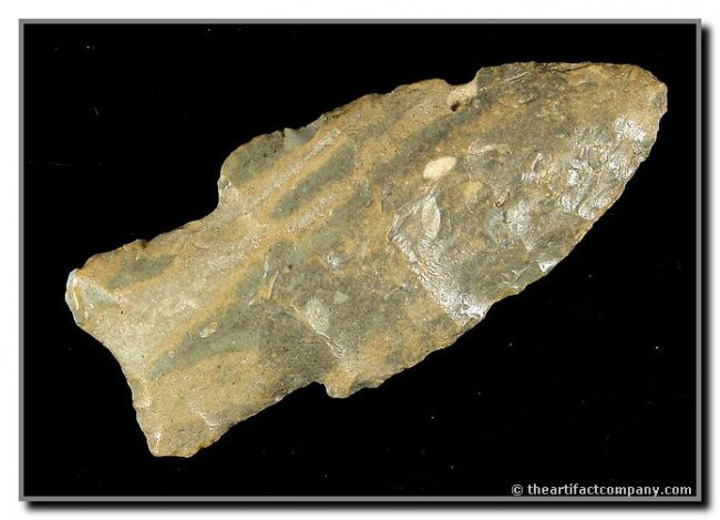 2 7/16" Scottsbluff: River polished Permian Chert example from the Kaw/Kansas River in Wabaunsee Co., Kansas. Motley COA.