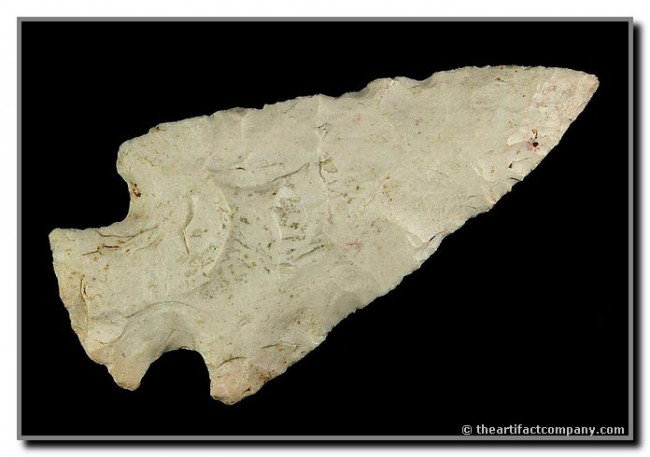 4 3/16" Hopewell: Large example from Van Buren Co., Iowa. Ex - Terry Allen Collection. Jackson COA.