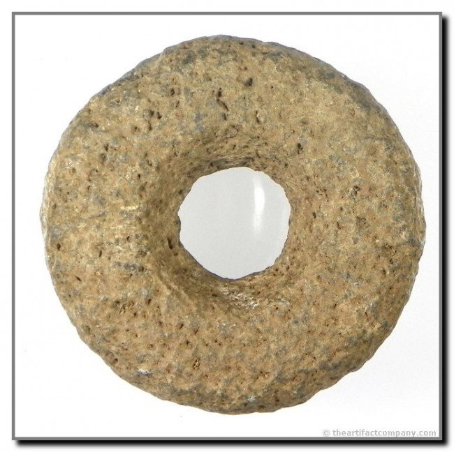 3" Chontol Culture Basalt Mace: Nicely polished, patinated very hard, completely stable, and in excellent condition. Pre-Classic 300 B.C.