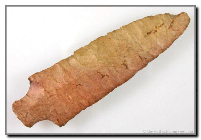 HUGE Buffalo River Pickwick: Extra large at 5 1/4". Extra thin to boot. Really pretty Buffalo River Chert. Old Tennessee Collection.