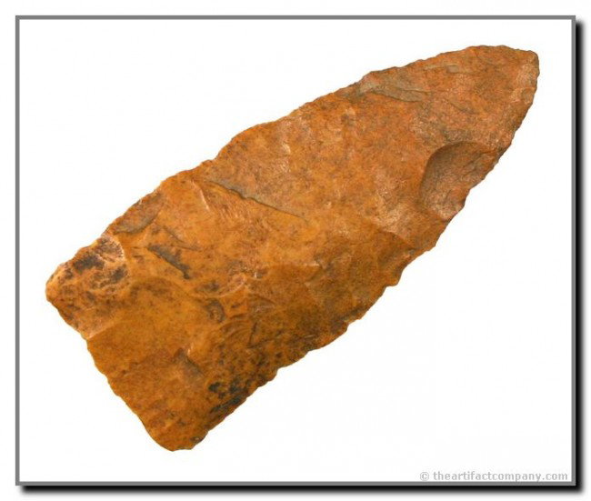 2 1/2" Jeff: Rare type. Great basal thinning. Pretty river stained milk chocolate Dover. Old Tennessee Collection.
